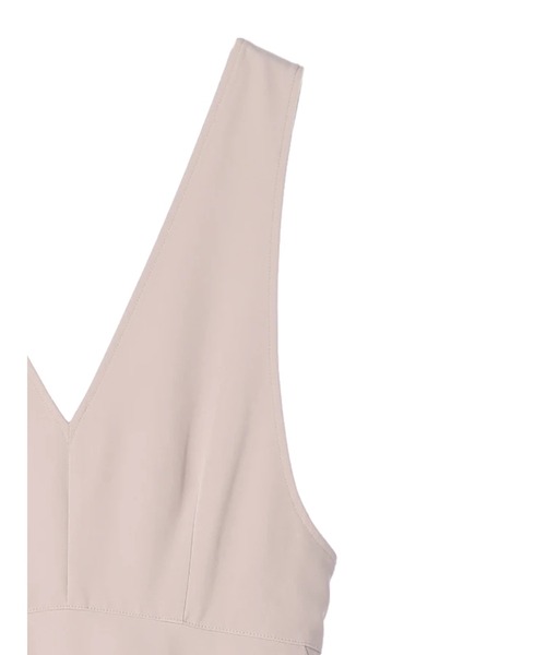 earth music&ecology（アースミュージックアンドエコロジー）の「Vネック切替ジャンスカ（ワンピース・レディース・ブラック/ベージュ・FREE）」の18枚目の写真