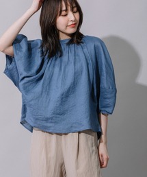 Munich | 60sライトフレンチリネンギャザーブラウス(シャツ/ブラウス)