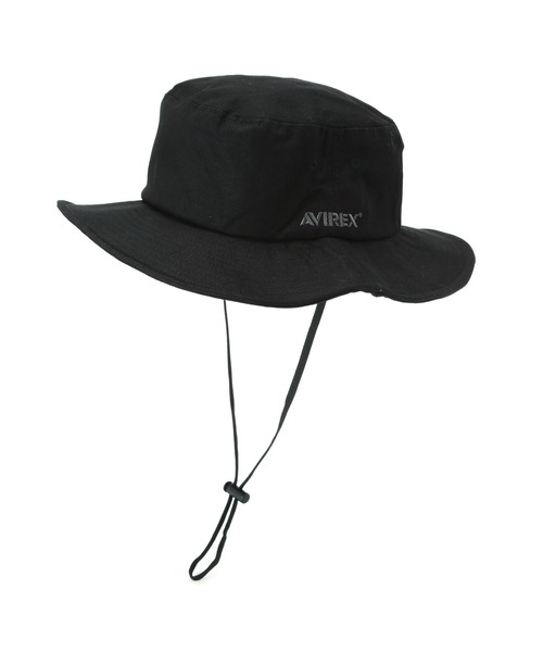 AVIREX(アヴィレックス)の「SAFARI HAT / サファリハット / ブリムハットAVIREX / アヴィレックス(ハット・メンズ・オリーブ系/ブラック・F)」の1枚目の写真
