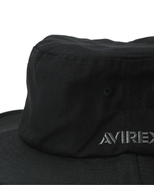 AVIREX(アヴィレックス)の「SAFARI HAT / サファリハット / ブリムハットAVIREX / アヴィレックス(ハット・メンズ・オリーブ系/ブラック・F)」の5枚目の写真