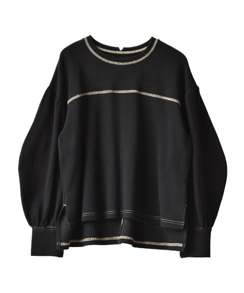 MIMIMEMETE(ミミメメット)の「サーマル パフスリーブプルオーバー(Tシャツ/カットソー・レディース・グリーン/ブラック/アイボリー/ベージュ・M)」の17枚目の写真