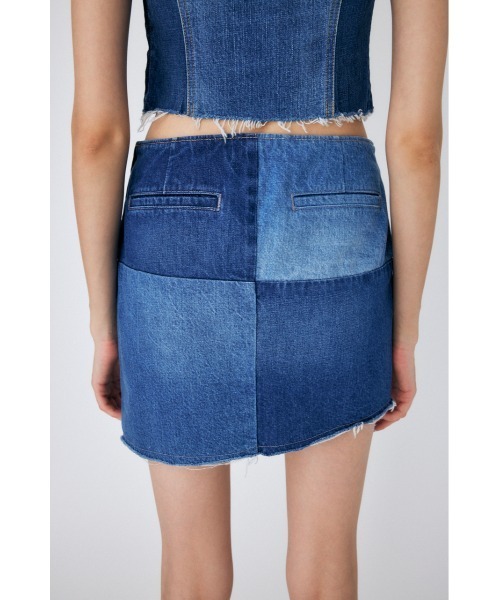 MOUSSY（マウジー）の「PANEL DENIM MINI スカート（デニムスカート・レディース・ブルー・0/2/1）」の8枚目の写真