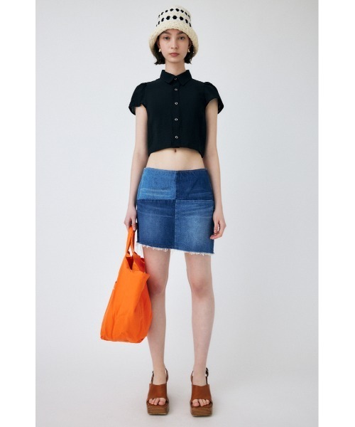 MOUSSY（マウジー）の「PANEL DENIM MINI スカート（デニムスカート・レディース・ブルー・0/2/1）」の5枚目の写真