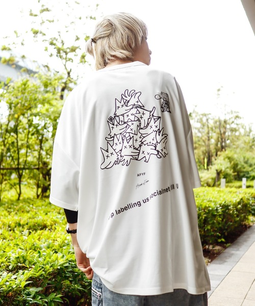 AFYF（エーエフワイエフ）の「AFYF MESH TR PRINT SS TEE4/メッシュTR半袖Tシャツ（Tシャツ/カットソー・メンズ・ブラック系その他/ホワイト系その他2/ブラック系その他3/ブラック系その他2/ホワイト系その他/ホワイト系その他3/ブラック系その他4/ホワイト系その他4/ブラック系その他5/ホワイト系その他6/ホワイト系その他7/ホワイト系/ホワイト系1/ブラック系その他6/ブラック系その他7/ブラック系・FREE）」の4枚目の写真