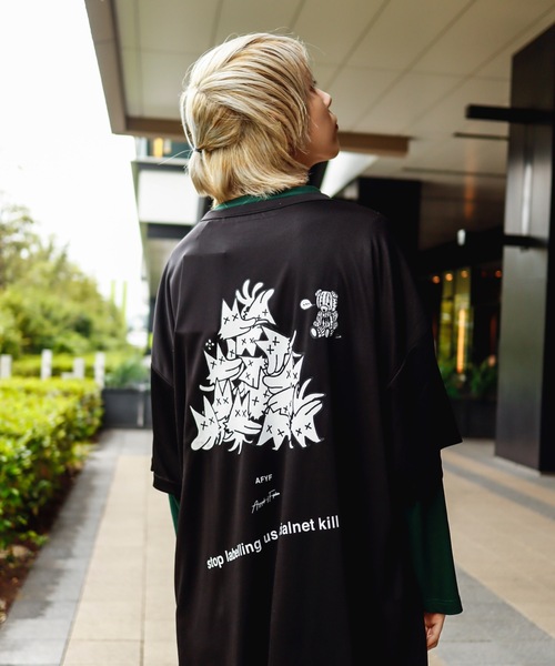 AFYF（エーエフワイエフ）の「AFYF MESH TR PRINT SS TEE4/メッシュTR半袖Tシャツ（Tシャツ/カットソー・メンズ・ブラック系その他/ホワイト系その他2/ブラック系その他3/ブラック系その他2/ホワイト系その他/ホワイト系その他3/ブラック系その他4/ホワイト系その他4/ブラック系その他5/ホワイト系その他6/ホワイト系その他7/ホワイト系/ホワイト系1/ブラック系その他6/ブラック系その他7/ブラック系・FREE）」の10枚目の写真