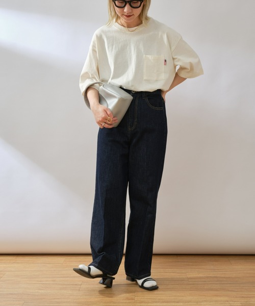 CIAOPANIC TYPY（チャオパニックティピー）の「USAコットン16/-ポケット半袖Tee（Tシャツ/カットソー・メンズ・イエロー/オフホワイト/グリーン/サックスブルー/グレイッシュベージュ/チャコールグレー・MEDIUM/LARGE/SMALL/X-LARGE）」の15枚目の写真