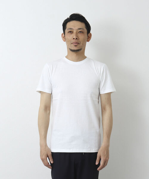 NOLLEY'S goodman（ノーリーズグッドマン）の「吸水速乾サランP 半袖Tシャツ付き クルーネック半袖ニット（ニット/セーター・メンズ・ライトグレー/オリーブ/ネイビー/チャコールグレー・L/M）」の9枚目の写真