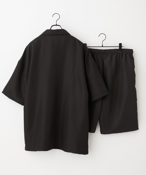 Anchor Smith(アンカー スミス)の「【 セットアップ 】ルーズシルエットハーフスリーブシャツジャケット&スラックスハーフパンツ(セットアップ・メンズ・ブラック/グレー・M/L/XL)」の14枚目の写真