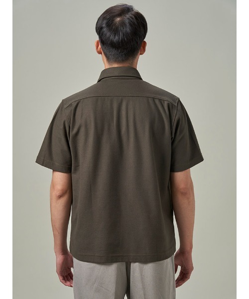 Perfect Suit FActory（パーフェクトスーツファクトリー）の「鬼鹿の子ポロシャツ　メッシュ　ホワイト/ネイビー/ダークグリーン/ブラック（ポロシャツ・メンズ・ネイビー/グリーン/ホワイト/ブラック・M/LL/S/L）」の21枚目の写真