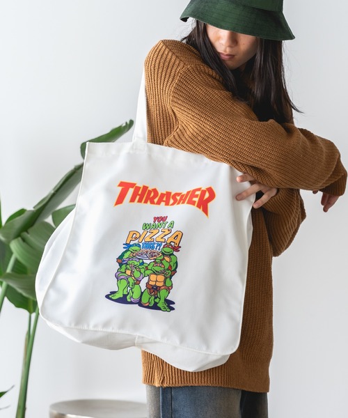 未使用　レア！完売品　スラッシャー×タートルズ　コラボ　3ベルト　デイバッグ THRASHER（スラッシャー）の「【 THRASHER × Turtles