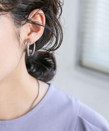 KBF | ユニークフープイヤリング(イヤリング)