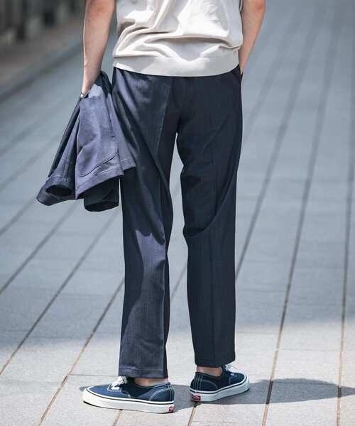 URBAN RESEARCH DOORS(アーバンリサーチドアーズ)の「『イージーケア』LIFE STYLE TAILOR インディゴライクイージーパンツ(スーツパンツ・メンズ・ブルー/ネイビー・46/48/50/44)」の12枚目の写真