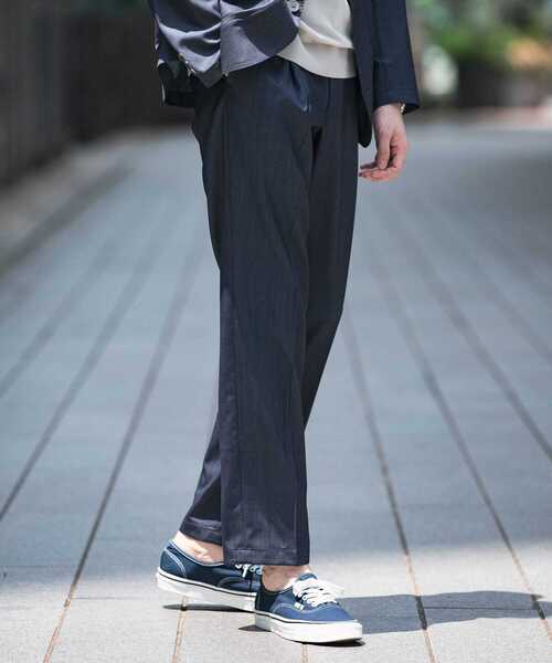 URBAN RESEARCH DOORS(アーバンリサーチドアーズ)の「『イージーケア』LIFE STYLE TAILOR インディゴライクイージーパンツ(スーツパンツ・メンズ・ブルー/ネイビー・46/48/50/44)」の15枚目の写真