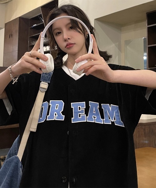 MGV（エムジーヴィー）の「センターロゴユニフォームライクシャツ（シャツ/ブラウス・レディース・ホワイト/ブラック・MEDIUM/LARGE/X-LARGE）」の21枚目の写真