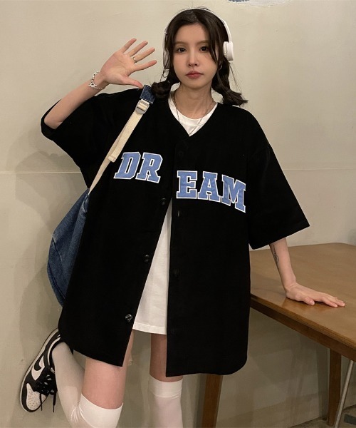 MGV（エムジーヴィー）の「センターロゴユニフォームライクシャツ（シャツ/ブラウス・レディース・ホワイト/ブラック・MEDIUM/LARGE/X-LARGE）」の22枚目の写真