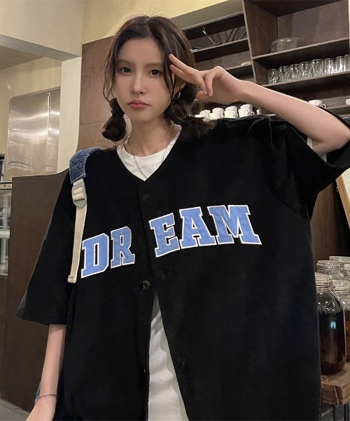 MGV（エムジーヴィー）の「センターロゴユニフォームライクシャツ（シャツ/ブラウス・レディース・ホワイト/ブラック・MEDIUM/LARGE/X-LARGE）」の18枚目の写真