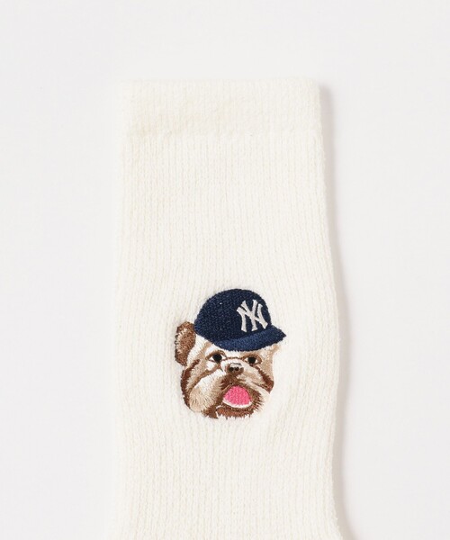 BEAMS BOY(ビームスボーイ)の「ROSTER SOX / MLB BULLDOG SOX(ソックス/靴下・レディース・グレー/ネイビー/ホワイト・ONE SIZE)」の6枚目の写真