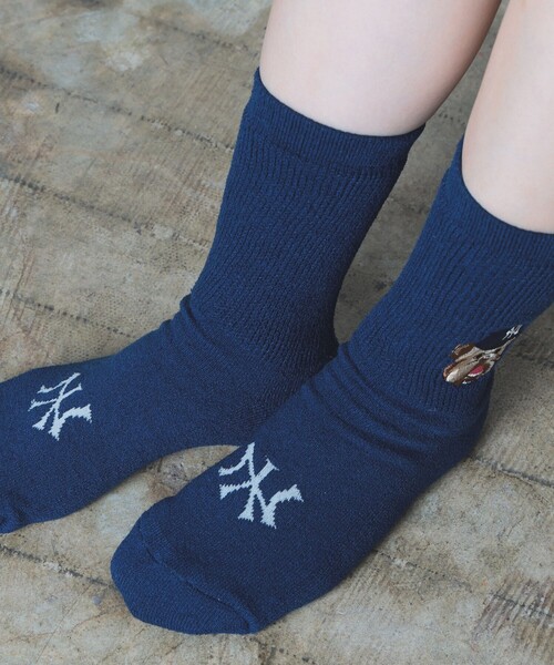 BEAMS BOY(ビームスボーイ)の「ROSTER SOX / MLB BULLDOG SOX(ソックス/靴下・レディース・グレー/ネイビー/ホワイト・ONE SIZE)」の11枚目の写真