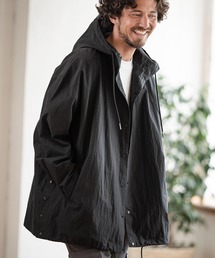 mj9340-COTTON NYLON HOOD SHIRT COAT コート