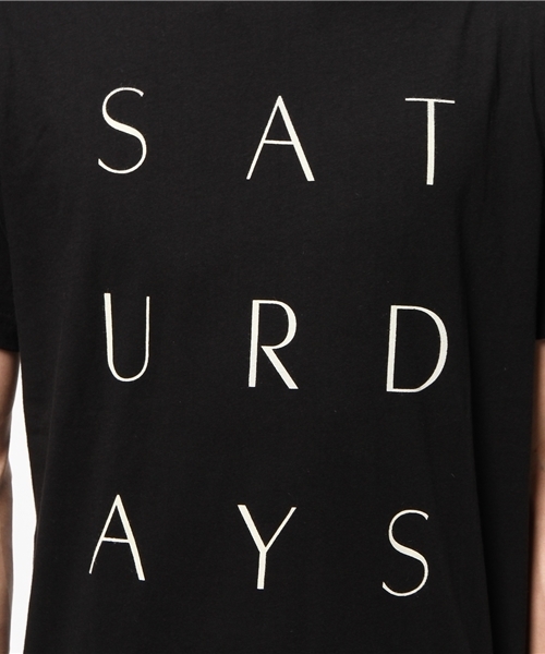 Saturdays NYC（サタデーズ ニューヨークシティ ）の「SATURDAYS SURF NYC / “Thin Stack” Tシャツ（Tシャツ/カットソー・メンズ・ホワイト/ブラック・SMALL/X-SMALL/MEDIUM/LARGE）」の7枚目の写真