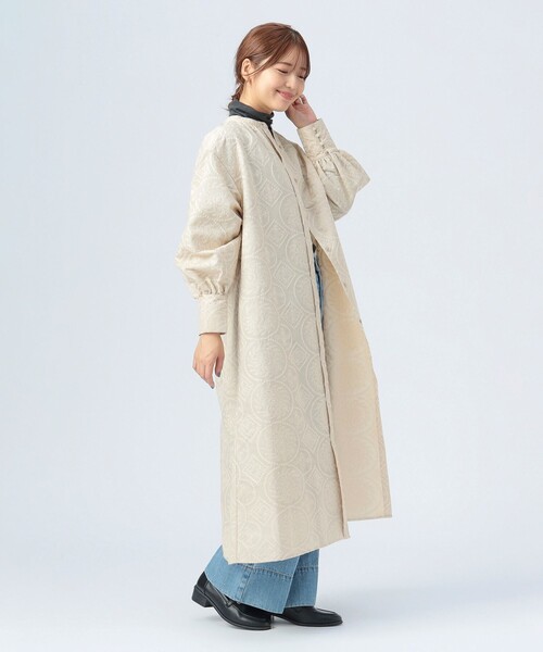 BEAMS HEART（ビームスハート）の「総刺繍 オーバー シャツワンピース