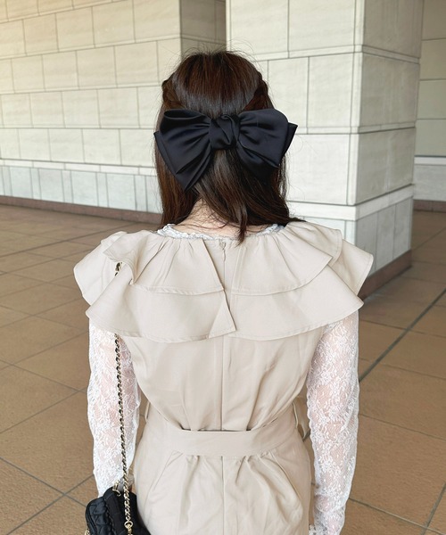 apres jour（アプレジュール）の「アソートフリルサロペット【ZOZOTOWN限定アイテム】（サロペット/オーバーオール・レディース・ブラック/ネイビー/ベージュ・SMALL/X-LARGE/MEDIUM）」の14枚目の写真