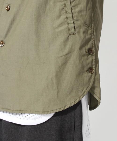 MONKEY TIME（モンキータイム）の「＜monkey time＞ リヨセル/コットン ノーカラーシャツ◆（シャツ/ブラウス・メンズ・ブラック/オリーブ・X-LARGE/MEDIUM/SMALL/LARGE）」の15枚目の写真