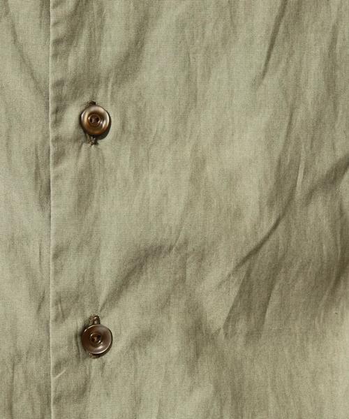MONKEY TIME（モンキータイム）の「＜monkey time＞ リヨセル/コットン ノーカラーシャツ◆（シャツ/ブラウス・メンズ・ブラック/オリーブ・X-LARGE/MEDIUM/SMALL/LARGE）」の17枚目の写真