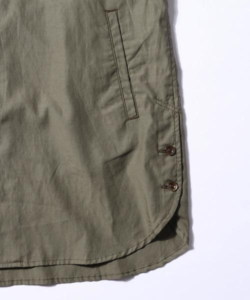 MONKEY TIME（モンキータイム）の「＜monkey time＞ リヨセル/コットン ノーカラーシャツ◆（シャツ/ブラウス・メンズ・ブラック/オリーブ・X-LARGE/MEDIUM/SMALL/LARGE）」の8枚目の写真