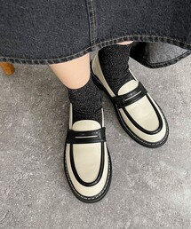 fredy emue | ステッチコインローファー(ローファー)