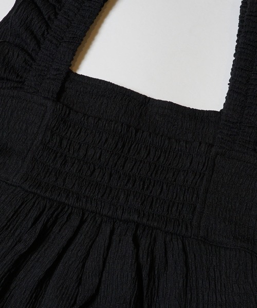 coca(coca)(コカ)の「\再入荷/シボシャーリングフリルオールインワン(つなぎ/オールインワン・レディース・ブラック/ドット/ライトベージュ/A/B・M/L/S)」の19枚目の写真
