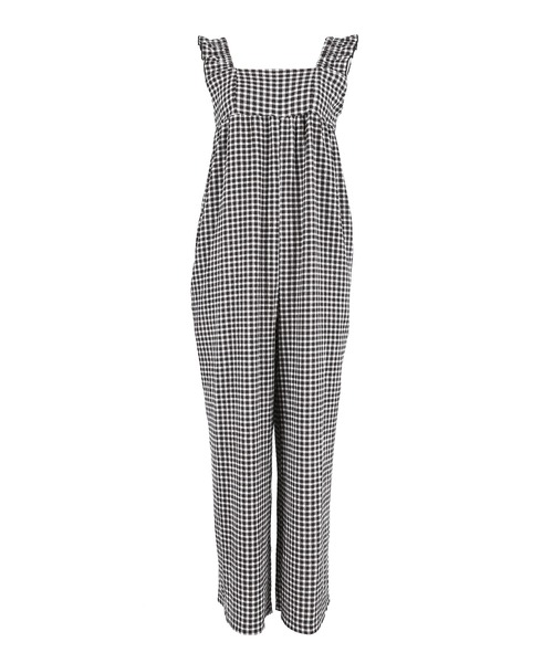 coca(coca)(コカ)の「\再入荷/シボシャーリングフリルオールインワン(つなぎ/オールインワン・レディース・ブラック/ドット/ライトベージュ/A/B・M/L/S)」の22枚目の写真