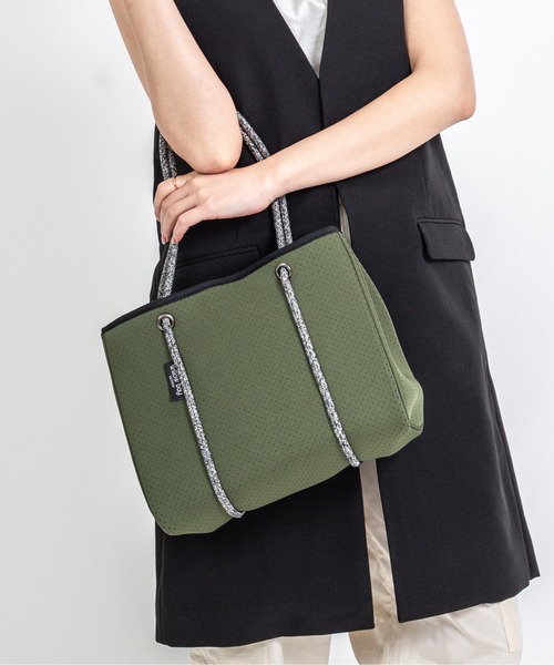 Willow Bay（ウィローベイ）の「【Willow Bay/ウィローベイ】ミニトートバッグ 　マザーズバッグ（トートバッグ・レディース・セージグリーン/ホワイト/カーキ/グレー/ブラック・FREE）」の7枚目の写真