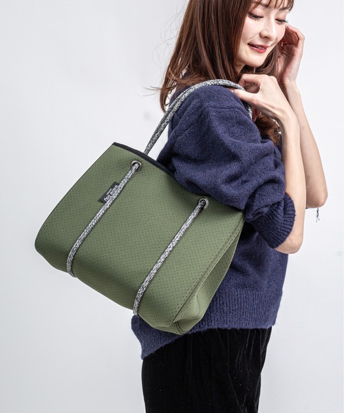 Willow Bay（ウィローベイ）の「【Willow Bay/ウィローベイ】ミニトートバッグ 　マザーズバッグ（トートバッグ・レディース・セージグリーン/ホワイト/カーキ/グレー/ブラック・FREE）」の10枚目の写真
