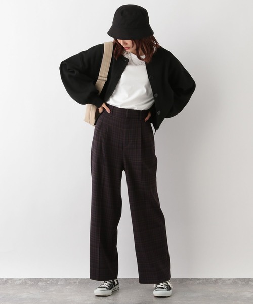 GLOBAL WORK(グローバルワーク)の「リッチライトニット2WAYカーディガン/962925(カーディガン/ボレロ・レディース・イエロー系その他/グレイッシュベージュ/その他/ブラック・FREE/SHORT)」の6枚目の写真