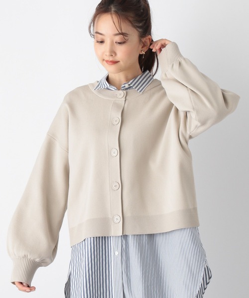 GLOBAL WORK(グローバルワーク)の「リッチライトニット2WAYカーディガン/962925(カーディガン/ボレロ・レディース・イエロー系その他/グレイッシュベージュ/その他/ブラック・FREE/SHORT)」の18枚目の写真