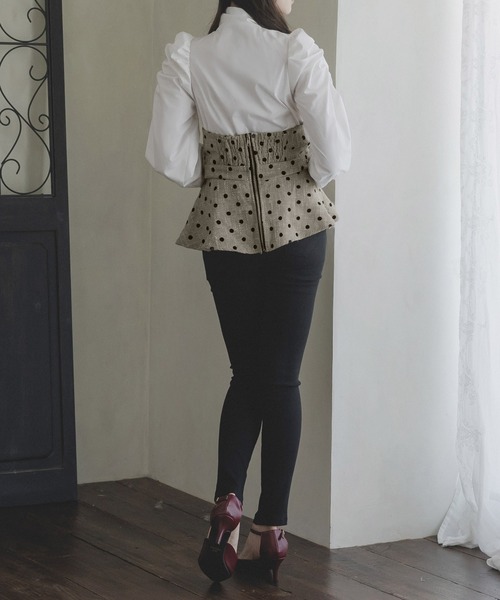 Julia Boutique（ジュリアブティック）の「ツイードビスチェ/23503（ベスト・レディース・ブラック/ドット・ONE）」の11枚目の写真