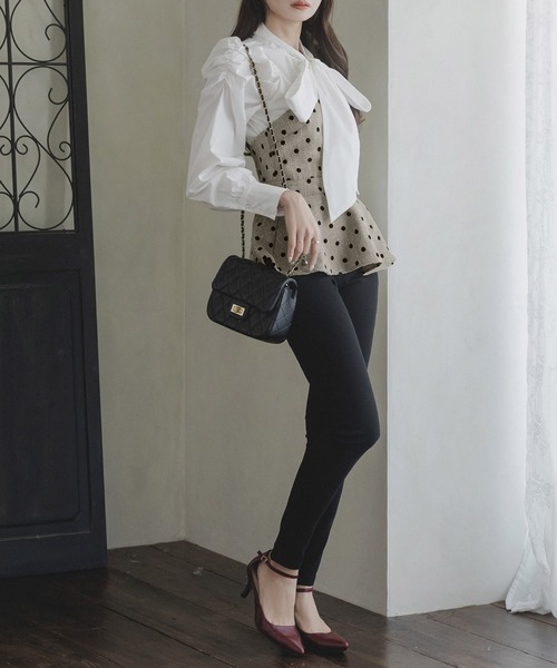 Julia Boutique（ジュリアブティック）の「ツイードビスチェ/23503（ベスト・レディース・ブラック/ドット・ONE）」の13枚目の写真