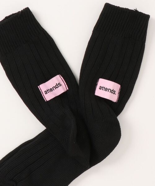Jelly moo(ジェリームー)の「【 Jelly moo / ジェリームー 】 バックタグ リブソックス #(ソックス/靴下・レディース・ブラック/ピンク/ライトブルー/アイボリー/グレー/グリーン・FREE)」の12枚目の写真