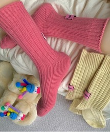 Jelly moo | 【 Jelly moo / ジェリームー 】 バックタグ リブソックス #(ソックス/靴下)