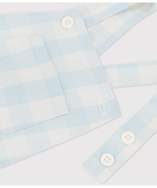 【セール】ウ゛ィシーチェックショートサロペット（サロペット/オーバーオール）｜PETIT BATEAU（プチバトー）