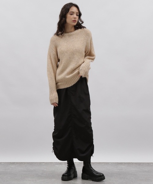 TAN グリッターニット Kodenshi Sweater in Mocha