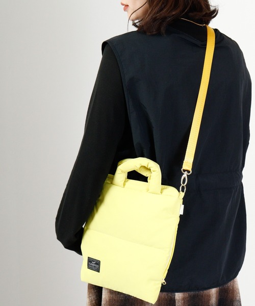 ROOTOTE（ルートート）の「ROOTOTE　フェザールー中綿サコッシュ（ショルダーバッグ・メンズ・ブルー系その他/グリーン系その他/ブラック×ブルー/イエロー/ピンク/カーキ/シルバー系その他/ブラック・FREE）」の19枚目の写真