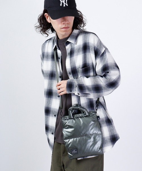 ROOTOTE（ルートート）の「ROOTOTE　フェザールー中綿サコッシュ（ショルダーバッグ・メンズ・ブルー系その他/グリーン系その他/ブラック×ブルー/イエロー/ピンク/カーキ/シルバー系その他/ブラック・FREE）」の13枚目の写真