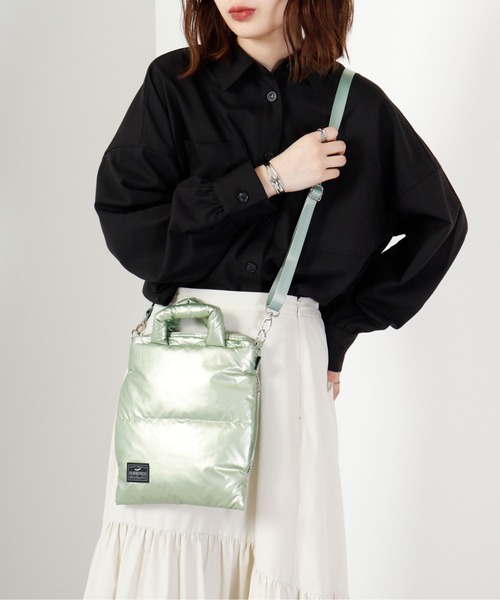 ROOTOTE（ルートート）の「ROOTOTE　フェザールー中綿サコッシュ（ショルダーバッグ・メンズ・ブルー系その他/グリーン系その他/ブラック×ブルー/イエロー/ピンク/カーキ/シルバー系その他/ブラック・FREE）」の15枚目の写真