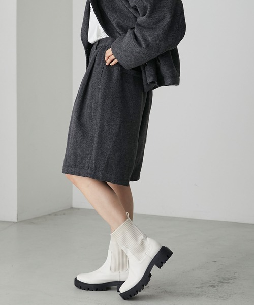 forksy.（フォルクシー）の「【forksy.】タンクソールソックスブーツ（ブーツ・レディース・アイボリー/カーキ/ブラック・M/L/S）」の9枚目の写真