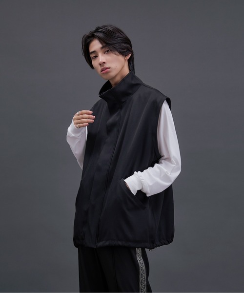【新品タグ付き】Ellno Loset ２WAYシルバーバックルブルゾン Ellno Loset ブルゾン アウター 2WAYシルバーバックルブルゾン