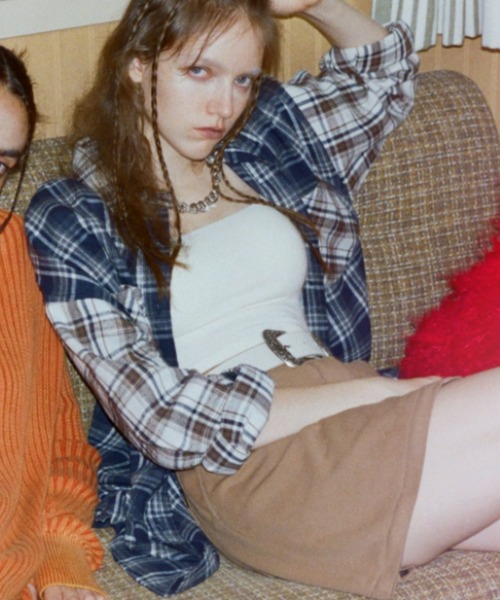 FOREVER 21（フォーエバー トゥエンティーワン）の「【2023AW】アソートチェックオーバーシャツ（シャツ/ブラウス・レディース・ネイビー/レッド/パープル/ブラック・FREE）」の3枚目の写真