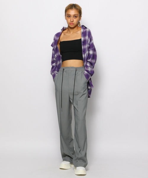 FOREVER 21（フォーエバー トゥエンティーワン）の「【2023AW】アソートチェックオーバーシャツ（シャツ/ブラウス・レディース・ネイビー/レッド/パープル/ブラック・FREE）」の10枚目の写真