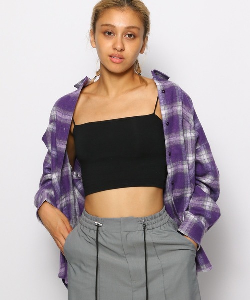 FOREVER 21（フォーエバー トゥエンティーワン）の「【2023AW】アソートチェックオーバーシャツ（シャツ/ブラウス・レディース・ネイビー/レッド/パープル/ブラック・FREE）」の13枚目の写真